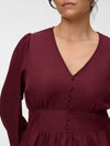 VmcMelaney - V-Hals Bluse - Rød
