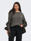 CarLamour - Bluse - Coffee Bean Melange - NOOS