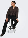CarMetta - V-Hals Bluse