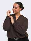 CarMetta - V-Hals Bluse