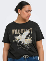 CarLucy - T-shirt med Print - NOOS