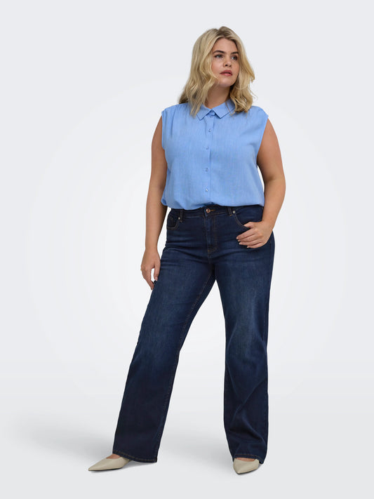 CarWilly - Hw Wide Denim Tai - Noos