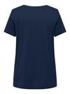 CARBONNIE -T-shirt med A-form- NOOS