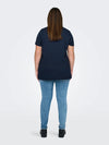 CARBONNIE -T-shirt med A-form- NOOS