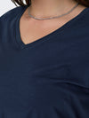 CARBONNIE -T-shirt med A-form- NOOS