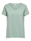 CARBONNIE -T-shirt med A-form- NOOS