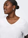CARBONNIE -T-shirt med A-form- NOOS
