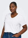 CARBONNIE -T-shirt med A-form- NOOS
