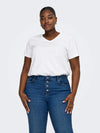 CARBONNIE -T-shirt med A-form- NOOS