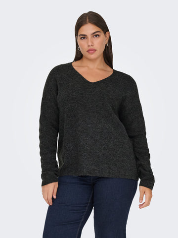 CarCamilla - Mørkegrå Pullover Strik