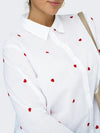 Arnew Lina Grace langermet brodert skjorte