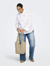 Arnew Lina Grace langermet brodert skjorte