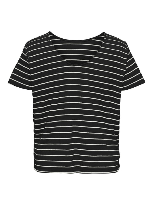 CarJana - Kortermet sweat-topp i jersey-mix