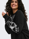 CarRodessa - Sweatshirt med Blomsterprint