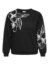 CarRodessa - Sweatshirt med Blomsterprint