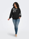 CarRodessa - Sweatshirt med Blomsterprint
