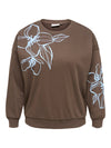 CarRodessa - Sweatshirt med Blomsterprint