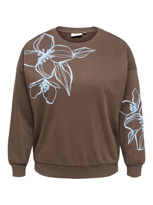 CarRodessa - Sweatshirt med Blomsterprint