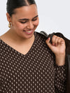CarVica - Bluse med V-hals - NOOS