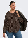 CarVica - Bluse med V-hals - NOOS