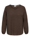 CarVica - Bluse med V-hals - NOOS
