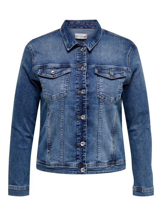 CarWilly - Rhinestone  Denim Jakke