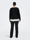 CarAlba - Ls Mix Top - Black Polka Dot
