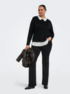 CarAlba - Ls Mix Top - Black Polka Dot