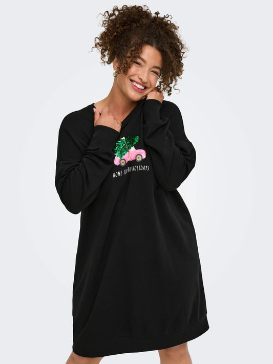 CarSanta Xmas - Midi Sweatkjole