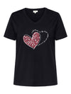 CarNicky - Kortærmet V-Hals T-shirt med Print