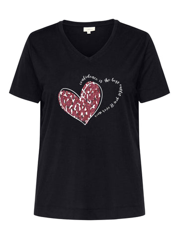 CarNicky - Kortærmet V-Hals T-shirt med Print