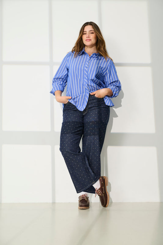 CarMadison - Vidde Jeans Med Små Nitter