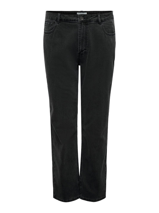 CAREMILY - Glitter Straight Denim Jeans