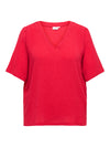 CARANNA - Bluse med V-hals
