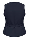 CarMia - Vest Med Bælte - Navy