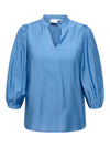 CarJoanna - 3/4 V-Hals Bluse