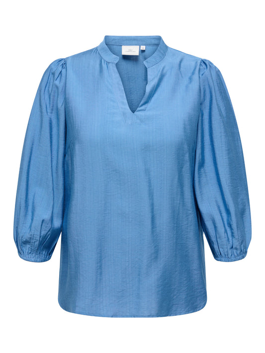 CarJoanna - 3/4 V-Hals Bluse