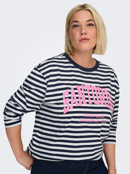 CarSarah - Stribet Bluse