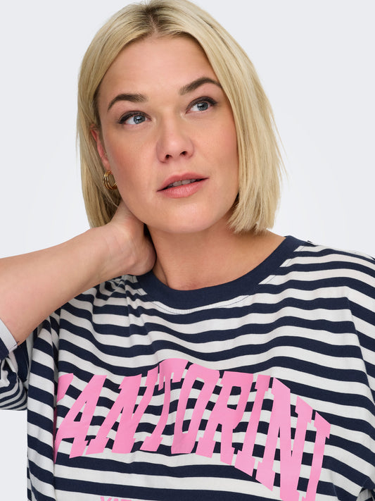 CarSarah - Stribet Bluse