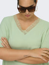 CarMetta - V-hals Blondetop