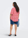 CarViwi - V-Hals Bluse AOP
