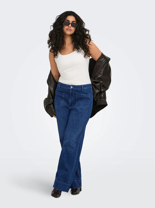 CarMadison - Hw Wide Jeans - Noos