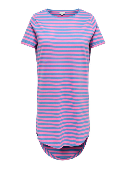 CARCUTE - Kortærmet Stribet Kjole