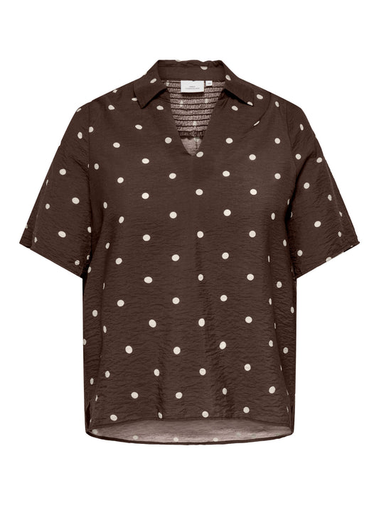 CarCarrie - Dot V-hals Bluse