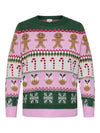 Carxmas ho - strikkegenser med rund hals