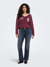 CarKia - V-Hals Blonde Bluse
