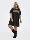 CarLinett - T-shirt Kjole med Print