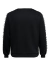 CarBeatrix - Sweatshirt med Blondedetaljer