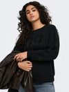 CarBeatrix - Sweatshirt med Blondedetaljer