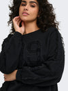 CarBeatrix - Sweatshirt med Blondedetaljer